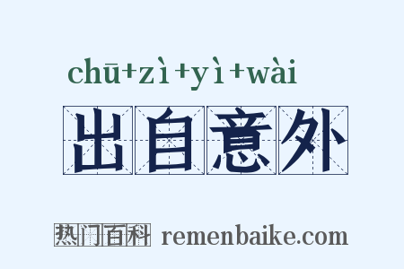 出自意外是什么意思的图片